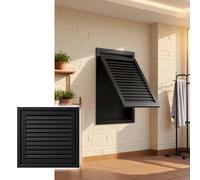 BPQCOFZT Grille d'aération for Filtre à gaz réversible 20 x 20 cm - Panneau d'accès à persiennes Amovible for cloisons sèches, Noir, for Usage hôtelier/résidentiel(550x550mm)