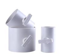 BPQCOFZT Vanne de régulation du débit de gaz for Tuyau en PVC, 1 pièce - Clapet Anti-Retour Manuel à Interrupteur Rond for contrôle du débit d'air de 75 à 200 mm(160mm)