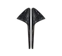 BPQYSBLD Cache de Caméra Latérale en Fibre de Carbone Garniture de Clignotant pour Tesla Model Y Juniper 2025 2026 Accessoires Extérieurs,GlossyCarbonFiber