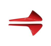 BPQYSBLD Cache de Caméra Latérale en Fibre de Carbone Garniture de Clignotant pour Tesla Model Y Juniper 2025 2026 Accessoires Extérieurs,Redstyle