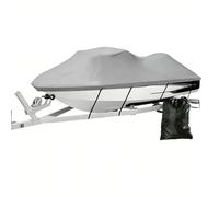 BPQYSBLD Coutume Housse de Bateau à Coque en V 420D Oxford Imperméable pour Wilson Flyer Pilot 2018-2025 Protection Marine Résistante Coupe-Vent et Anti-Déchirure,Graystyle