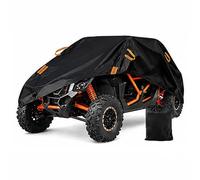 BPQYSBLD Housse UTV Imperméable en Tissu Oxford pour Nikola Electric Desert UTV 2025-2026 Tout-Terrain Protection UV Pluie Neige Poussière,BlackOrange