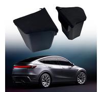 BPQYSBLD pour Tesla Model Y Juniper 2025 2026 TPE Voiture Coffre Côté Boîte De Rangement Couvercle De Plaque Organisateur Voiture Coffre Côté Boîte De Rangement Accessoires