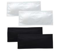 Bprtcra 4PCS Soutien-Gorge sans Couture Filles sous-Vêtements sans Bretelles avec Coton Extensible Invisible Brassières sans Couture avec Coussinets Amovibles pour 10 à 14 Ans (Noir + Blanc)