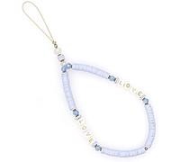 Bprtcra Dragonne de Lanière de Téléphone Perlée, Sangle de Chaîne de Téléphone Perlée de Couleur Arc-en-Ciel de Perle Détoile de Fruits Anti-Perdue pour Les Femmes Fille, Type F02