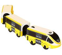 Bprtcra Train Electrique en Bois, Jouets De Train Magnétique De Locomotive Train Modèle, Train Modèle pour Enfants Train Electrique Grande Vitesse Jouet Locomotive pour Garçon Fille Type C