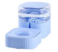 BPS BPS-8808AZ Abreuvoir automatique pour animaux de compagnie avec design siphon, base anti-déversement, bol amovible et matériaux sans BPA 16,5 x 32,5 x 18,5 cm (bleu, unique)