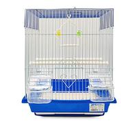 BPS Cage à oiseaux Nichoir Perruches Canaris avec Mangeoire Pulvérisateur Perchoirs Sauteurs pour se Reposer Couleur Aléatoire 30 x 23 x 39 cm BPS-1185