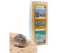 BPS Copeaux de Bois Litière hygiénique pour Animaux de Compagnie Sciure de Bois pour Chats Petits Animaux Hamster Lapin 1 kg Arôme Naturel