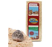 BPS Copeaux de Bois Litière pour Animaux de Compagnie Sciure de Bois pour Chat Petits Animaux Hamster Lapin Perroquet Écureuil Hérisson Paquet différent (1 kg, saveur Pomme) BPS-4052