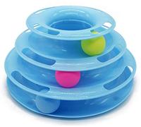 BPS Jouet Animaux pour Chats Jouets interactif Jouet d'attractions Plate trilaminar Boule Tour de Pistes 24.5 x 12.5 cm bps-7039