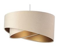BPS Koncept 060-029 Suspension Galaxy E27 Beige/Blanc/Or Diamètre 50 cm