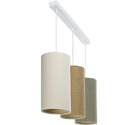 BPS Koncept Boho Ellegant Slim lampe suspendue 3x60 W marron-crème-beige 0T0-L3-010