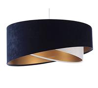 BPS Koncept Galaxy E27 Suspension 50 cm de diamètre Bleu marine/flexion/doré