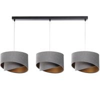 BPS Koncept Galaxy lampe suspendue 3x60 W noir-doré-gris/cendre 060-L3-014CZ