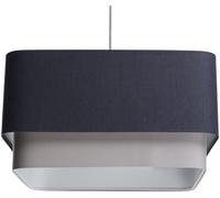 BPS Koncept Kwadro duo lampe suspendue 1x60 W gris/cendre-bleu marine KWD-008