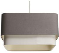 BPS Koncept Kwadro duo lampe suspendue 1x60 W gris/cendre-crème-beige KWD-003