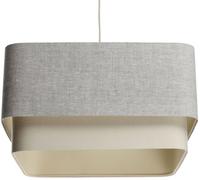 BPS Koncept Kwadro duo lampe suspendue 1x60 W gris/cendre-crème KWD-004