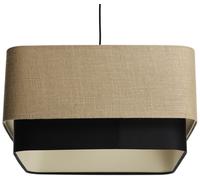 BPS Koncept Kwadro duo lampe suspendue 1x60 W noir-beige KWD-005