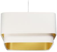 BPS Koncept Kwadro Duo Sue lampe suspendue 1x60 W blanc-doré KWD-013
