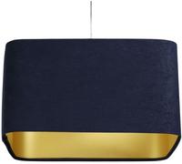BPS Koncept Kwadro sue lampe suspendue 1x60 W doré-bleu marine KW-108-40W20