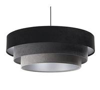 BPS Koncept Lampe suspendue Triniti Noir/Gris 1XE27 H: 102cm Ø 60cm Dimmable
