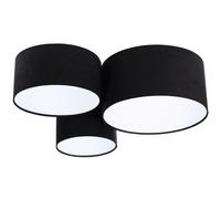 BPS Koncept Plafoniady plafonnier 3x60 W blanc-noir 080-007