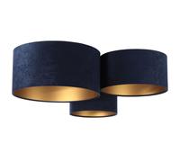 BPS Koncept Plafoniady plafonnier 3x60 W doré-bleu marine 080-044