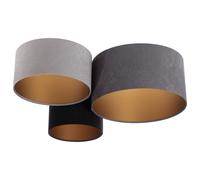 BPS Koncept Plafoniady plafonnier 3x60 W noir-doré-gris-bleu marine 080-03-053