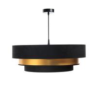 BPS Koncept Triniti lampe suspendue 1x60 W noir-doré 050-070-60