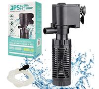 BPS Pompe submersible pour aquarium avec filtre 12 W 800 L/H Pompe à eau Filtre réservoir pour poissons étang hydroponique 18,2 x 10 cm BPS-6080