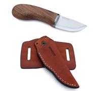 BPSKNIVES MK1 SSH - Couteau à Champignons - Couteau en Acier Inoxydable Tranchant de cueillette à Lame Fixe pour la cueillette des Champignons avec étui en Cuir