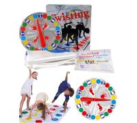 BPTRKOM 1 ensemble Tapis de Jeu, Twister Jeux pour Enfants Adultes, Jeu de pour Exercer Equilibre et Flexibilité, Tapis De Sol Déformé Classic Funny Moves, Jeux Adaptés Aux Familles Et Aux Équipes