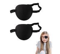 BPTRKOM Lot de 2 Patchs pour Les Yeux - Masque pour Les Yeux pour Adultes et Enfants, Masque pour Les Yeux Pirate ou de Cosplay,œil Paresseux, amblyopie, strabisme après Une Chirurgie