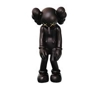 BPUIYEW Ornement Poupée Pliante Little Lie XX Eyes de 28CM, Ornement de Table Tendance for Usage Domestique, Bearbrick, Un Article de Collection for Les Amateurs de Jouets(Black)