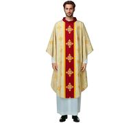 BPURB Clergé Romain Prêtre Célébrant Baptême Chasuble Vêtements Église Catholique Père Messe Vêtements Robe