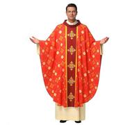 BPURB Clergé Romain Prêtre Célébrant Baptême Chasuble Vêtements Église Catholique Père Messe Vêtements Robe