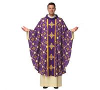 BPURB Clergé Romain Prêtre Célébrant Baptême Chasuble Vêtements Église Catholique Père Messe Vêtements Robe