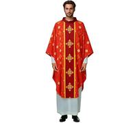 BPURB Clergé Romain Prêtre Célébrant Baptême Chasuble Vêtements Église Catholique Père Messe Vêtements Robe