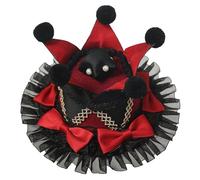 BPURB Mini chapeau haut-de-forme de clown de cirque pour femme, couronne Lolita pour Halloween, carnaval, cosplay, fête