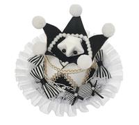 BPURB Mini chapeau haut-de-forme de clown de cirque pour femme, couronne Lolita pour Halloween, carnaval, cosplay, fête
