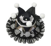 BPURB Mini chapeau haut-de-forme de clown de cirque pour femme, couronne Lolita pour Halloween, carnaval, cosplay, fête