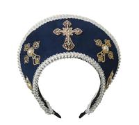 BPURB Tudor Queen Coronet Chapeau à capuche pour femme Anne Boleyn Chapeau élisabéthain Bandeau royal français pour cosplay fête