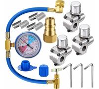 BPV31 Kit de valve de robinet de perçage en forme de balle avec manomètre, pour réfrigérateur domestique