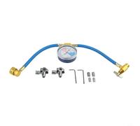 BPV31 Lot de 3 robinets de perçage avec tuyau de charge en U pour tuyaux de 10,2 cm, 16 cm, 3/8", valve de sécurité intégrée