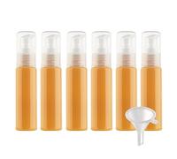 BPZXL 10 pièces 30ml Orange flacons vides en Plastique, Flacon Vide Pompe Cosmétique Bouteilles pour Cosmétique Savon Huile Essentielle Lotion Gel