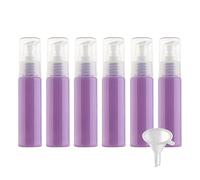 BPZXL 10 pièces 30ml Violet flacons vides en Plastique, Flacon Vide Pompe Cosmétique Bouteilles pour Cosmétique Savon Huile Essentielle Lotion Gel