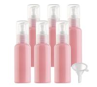 BPZXL 10 pièces 50ml Rose flacons vides en Plastique, Flacon Vide Pompe Cosmétique Bouteilles pour Cosmétique Savon Huile Essentielle Lotion Gel