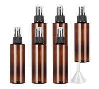 BPZXL 6 pièces 200ml Marrone flacons vaporisateurs vides en plastique de Avec Sprayer Noir，Vaporisateur Cheveux Vaporisateur Plante Flacon Spray Vide Vaporisateur Eau