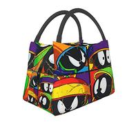 bqabhu Sac à déjeuner Marvin Anime The Martian portable réutilisable boîte à déjeuner isotherme pour bureau, extérieur, pique-nique, femme et homme, sac à main fourre-tout 28 x 16,5 x 17,8 cm